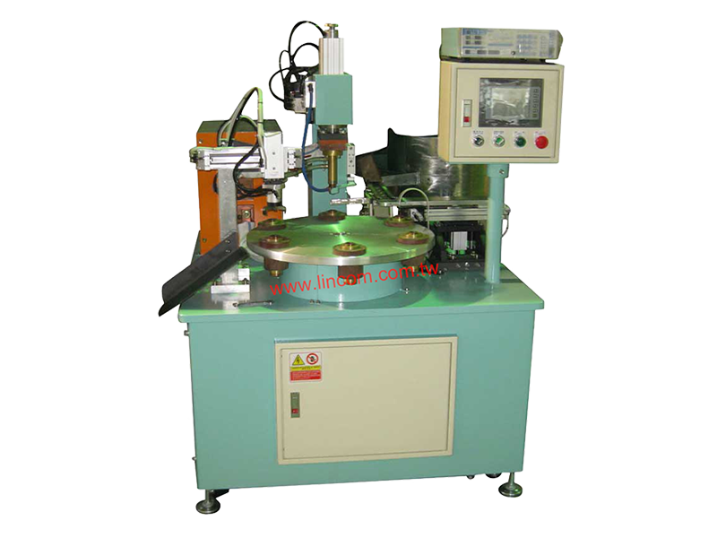 Spot welder for fuel tank cap.